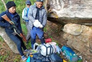 चन्द समूहका कार्यकर्ताले लुकाएर राखेको विस्फोटक पदार्थ  बरामद