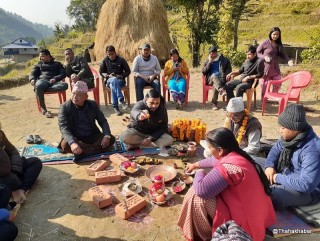 सभापोखरी गाउँपालिकामा आधारभूत अस्पताल शिलान्यास