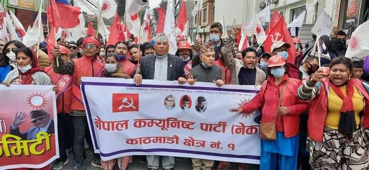 नारायणहिटीको आम सभामा काठमाडौं क्षेत्र नं १ (फोटो फिचर)