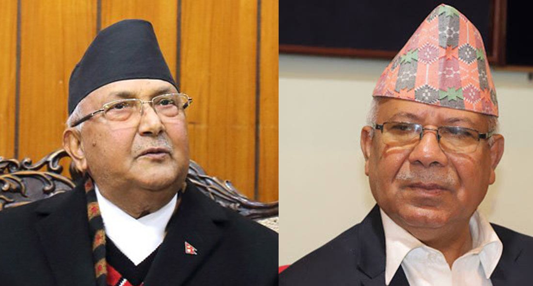 पार्टी मिलाउने जिम्मा ओलीलाई 