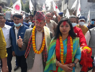 काठमाडौं-३१ मा एमालेद्वारा शक्ति प्रदर्शन, र्यालीमा हजारौॅ सहभागी 