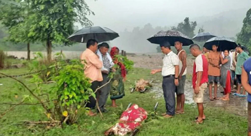 दाङमा भाउजूलाई बचाउन खोज्दा करेन्ट लागेर देवर-देवरानीको मृत्यु