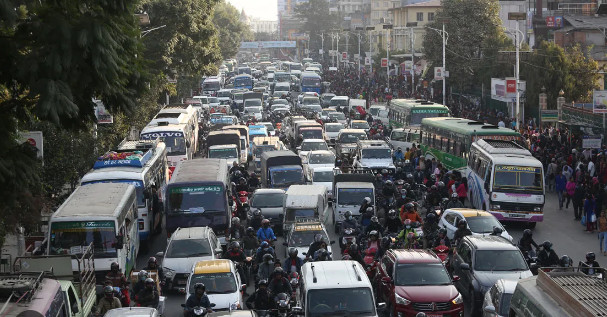 उपत्यकामा ट्राफिक जामका कारण वार्षिक रु १ खर्ब १६ अर्बको आर्थिक क्षति