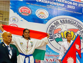 दक्षिण एसियाली तेक्वाण्डो च्याम्पिएनसिपमा मनिषाले जितिन् स्वर्ण पदक