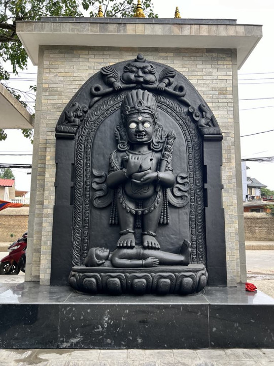 बौद्धमा महाङ्काल भगवान र गुरु पद्मसम्भवको भव्य प्रतिमा प्राण (प्रतिष्ठापन) हुँदै 