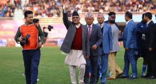 केपी ओली कप फुटबलमा मच्छिन्द्रको ह्याट्रिक, आर्मी २ - ० ले पराजित