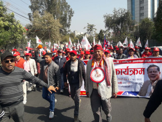 काठमाडौं–१ मा एमालेको शक्ति प्रदर्शन, जित सुनिश्चित हुने दावी