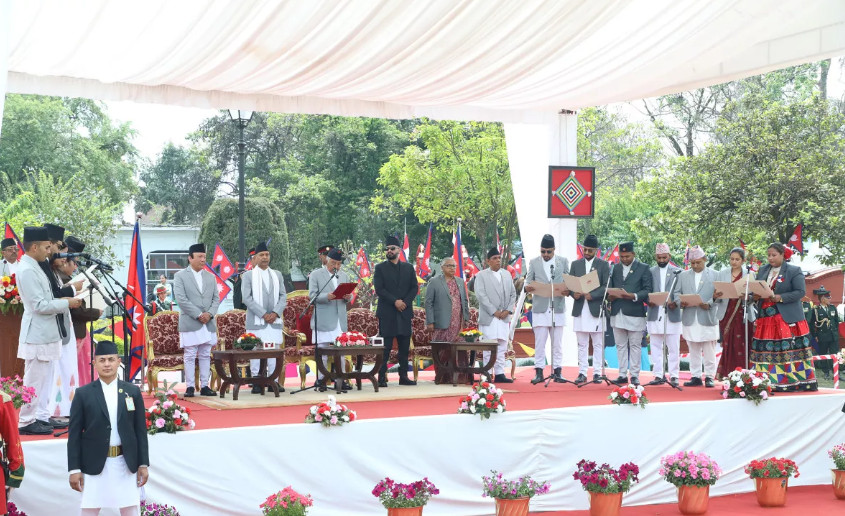 यस्तो छ  प्रधानमन्त्री बालेन्द्र शाहको १५ सदस्यीय मन्त्रिपरिषद्