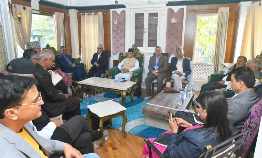एमाले केन्द्रीय सदस्यहरूको कार्यविभाजन