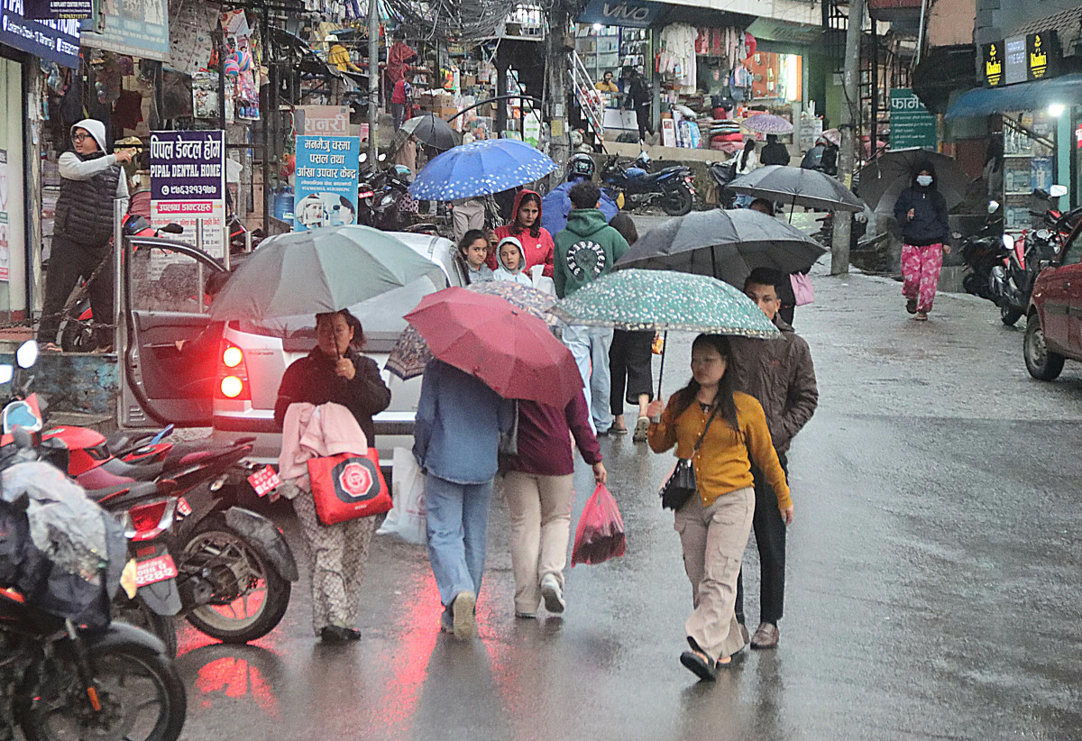 काठमाडौँसहित देशका अधिकांश स्थानमा वर्षा